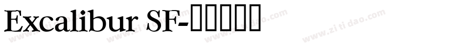 Excalibur SF字体转换